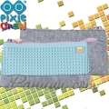 Pixie Crew Несесер с 1 цип Grey/Turquoise PXA-01-W09